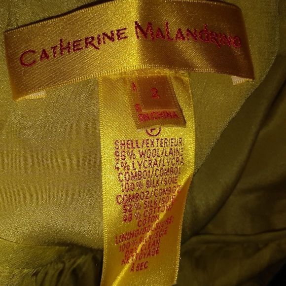 Catherine Malandrino Lime Green/Yellow Dress - Picture 5 of 5